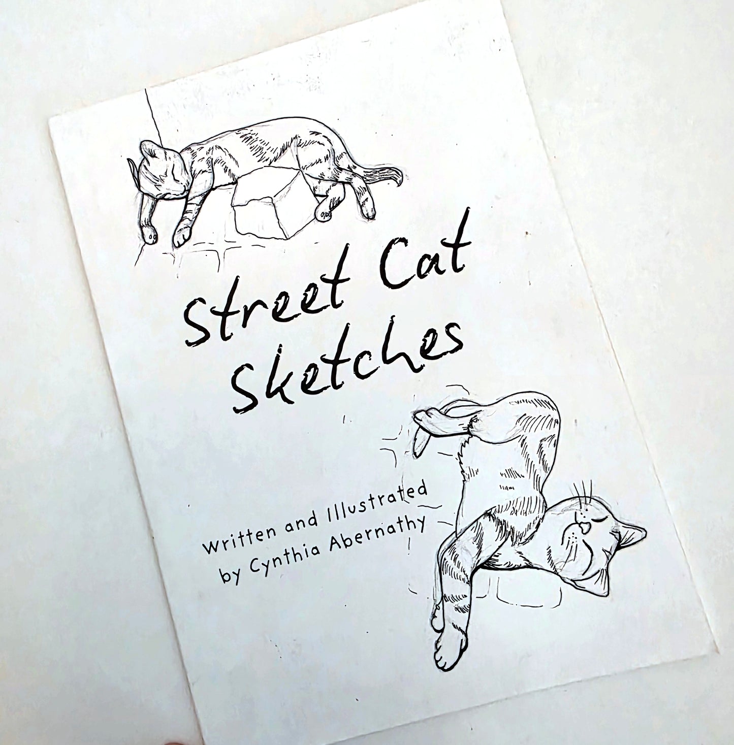 Street Cat Sketches Art Book by Cynthia Abernathy