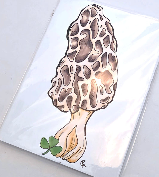 Morel Mushroom Art Print