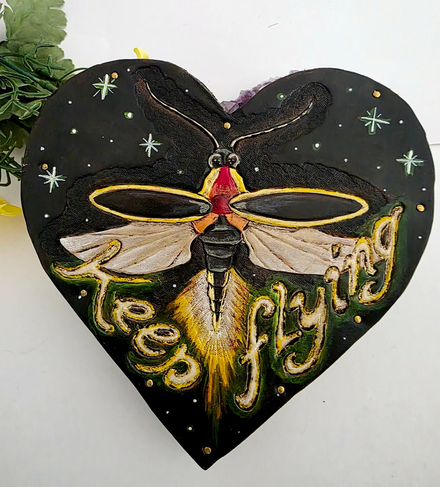 Keep Flying Firefly Original Leather Art