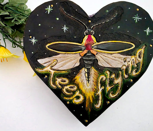 Keep Flying Firefly Original Leather Art