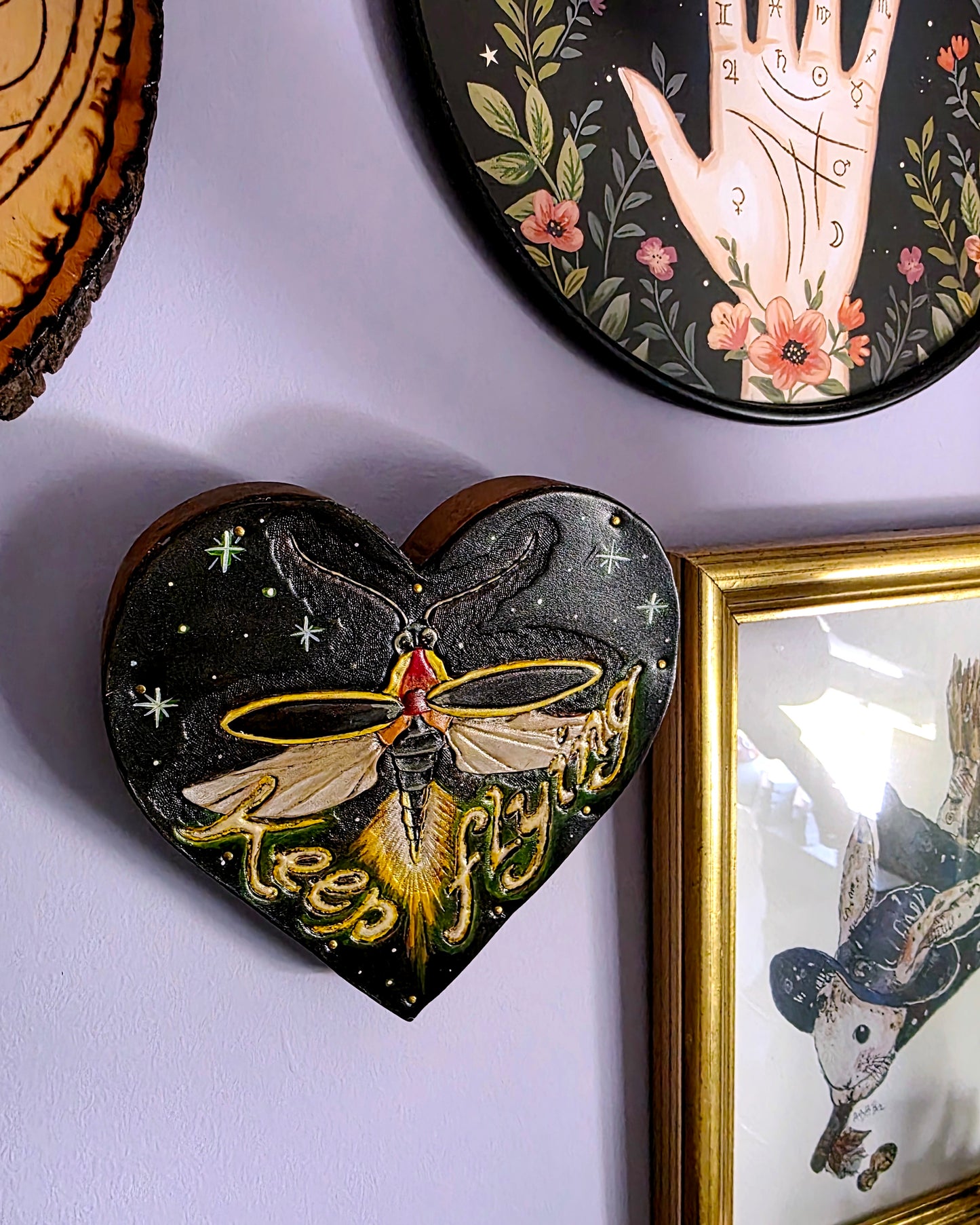 Keep Flying Firefly Original Leather Art