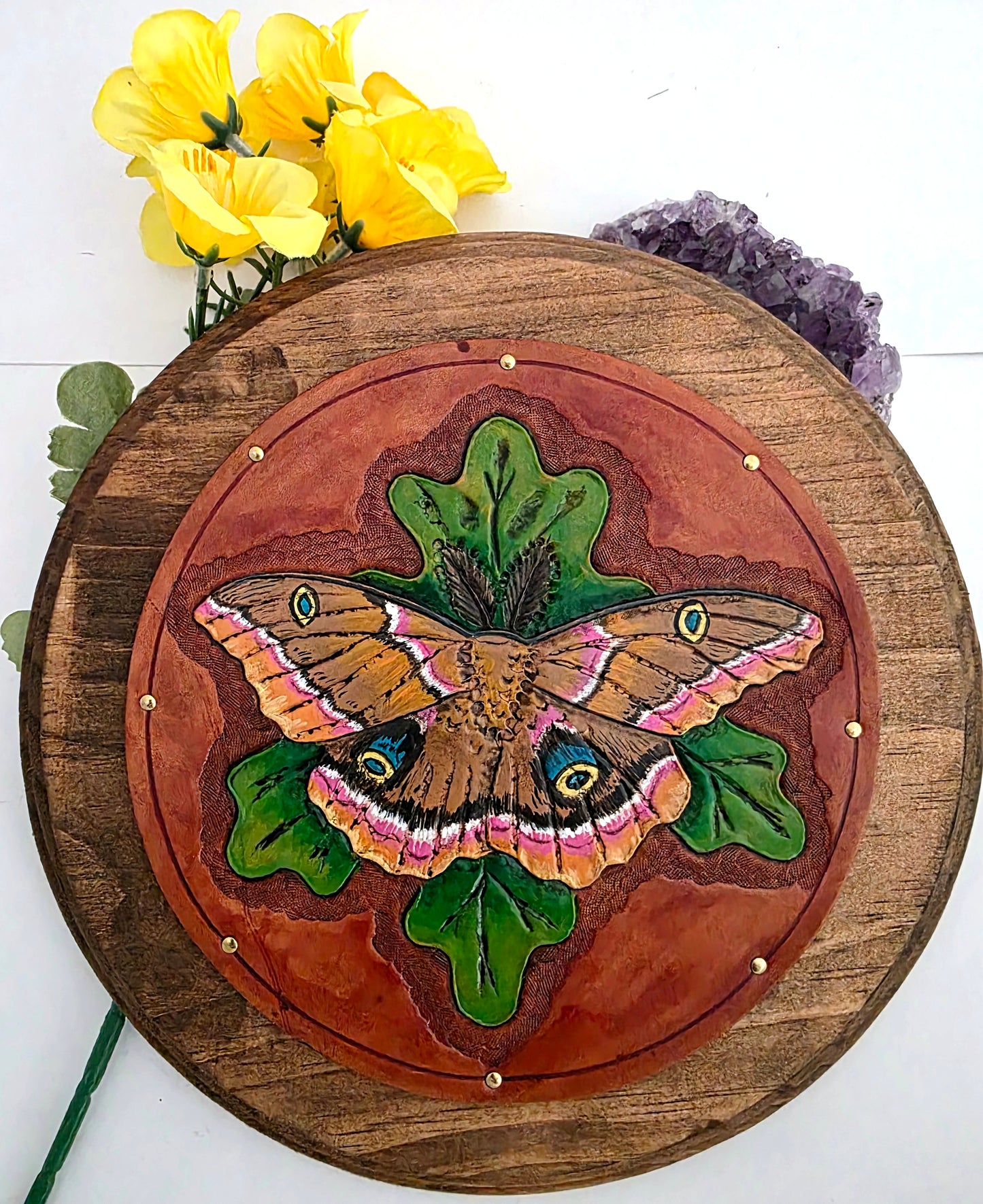 Mega Moth Leather Art