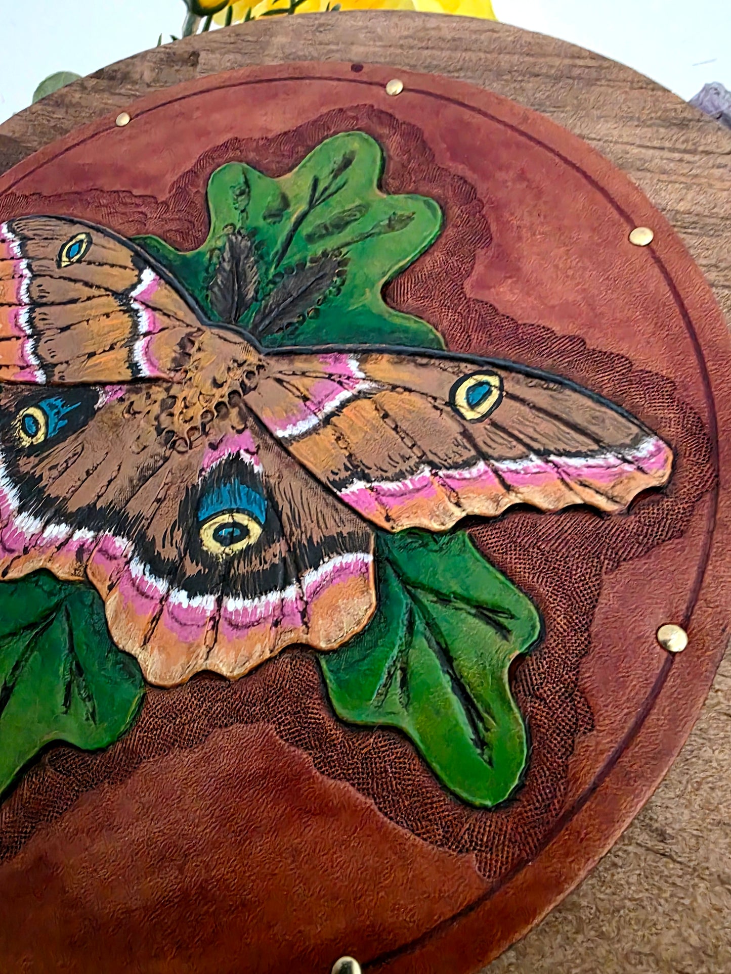 Mega Moth Leather Art