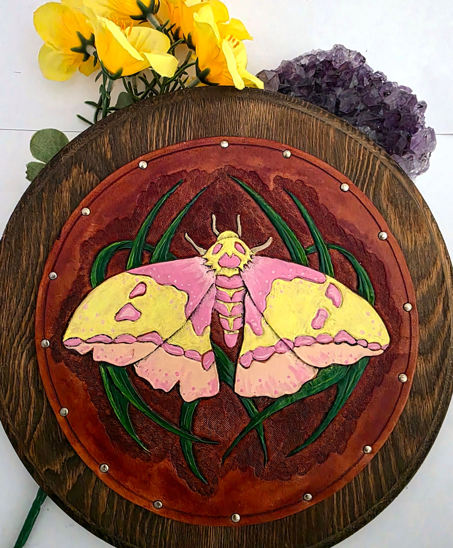 Mega Moth Leather Art
