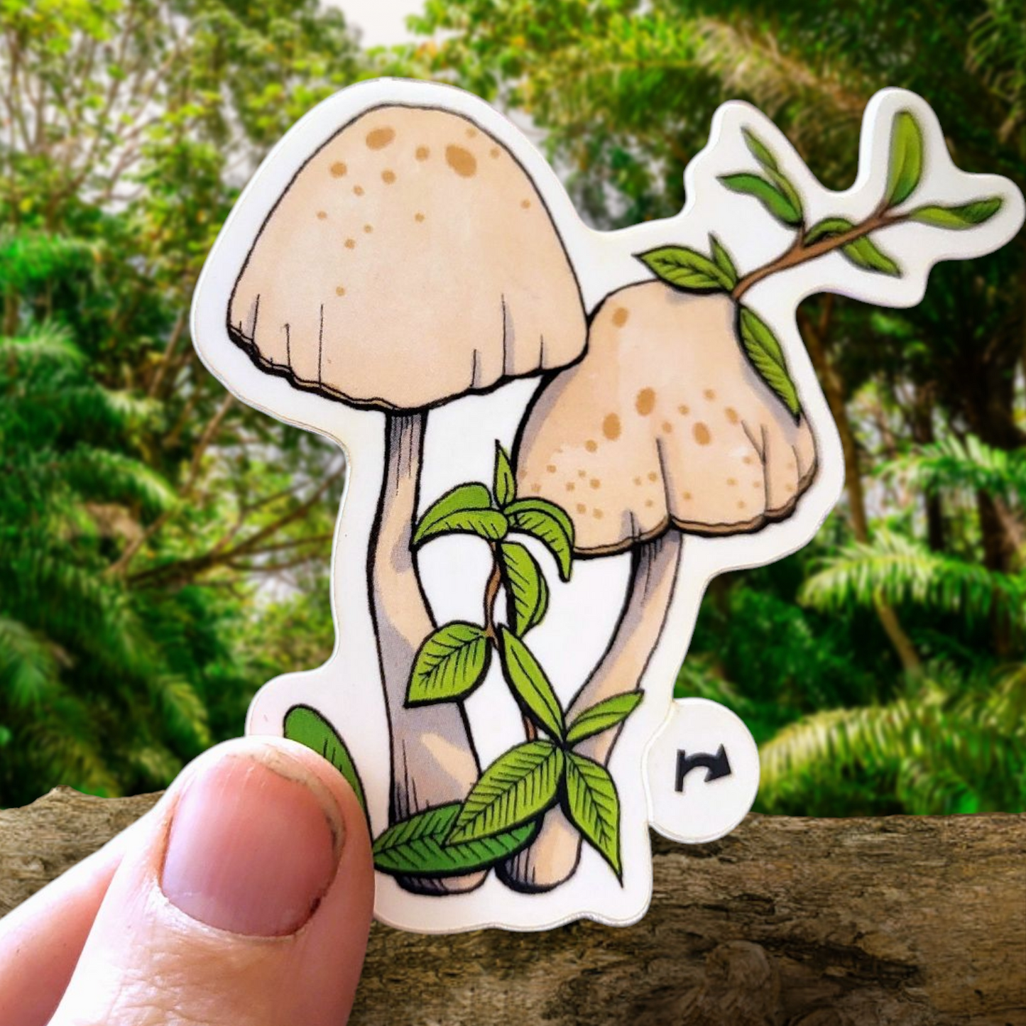 Yard Mushroom Vinyl Sticker