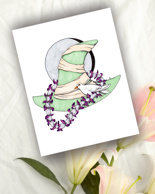 Father Damien Day Witch Hat Art Print