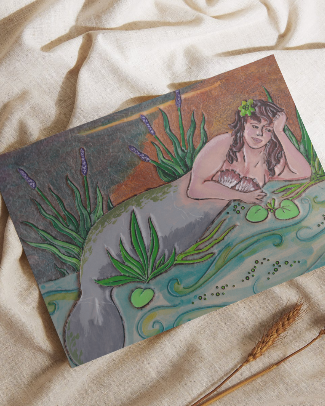 Mer-Manatee Art Reproduction