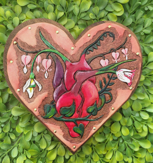 Love Grows Original Leather Art