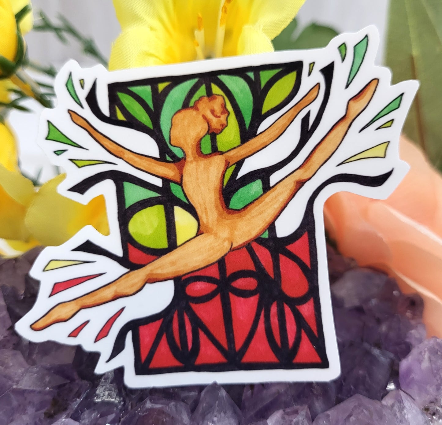 Breaking Through Dancer Vinyl Sticker