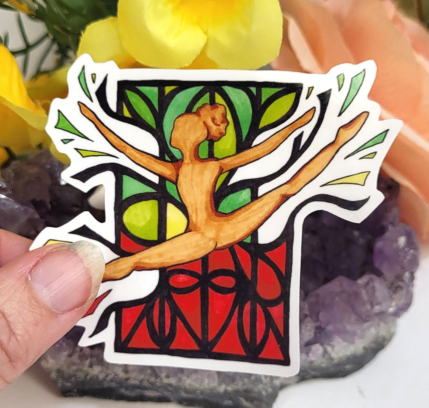 Breaking Through Dancer Vinyl Sticker