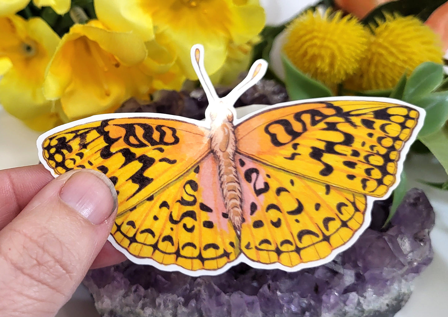 Aphrodite Flitterary Butterfly Vinyl Sticker