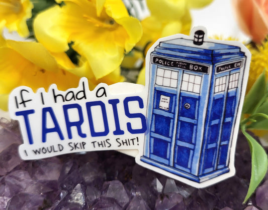 If I Had a TARDIS Vinyl Sticker