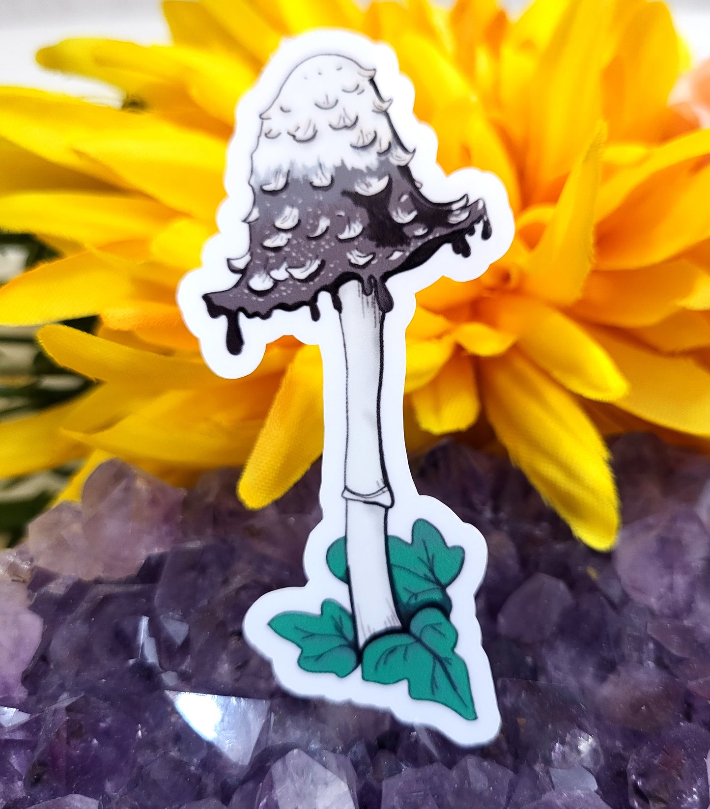 Inky Cap Mushroom Vinyl Sticker