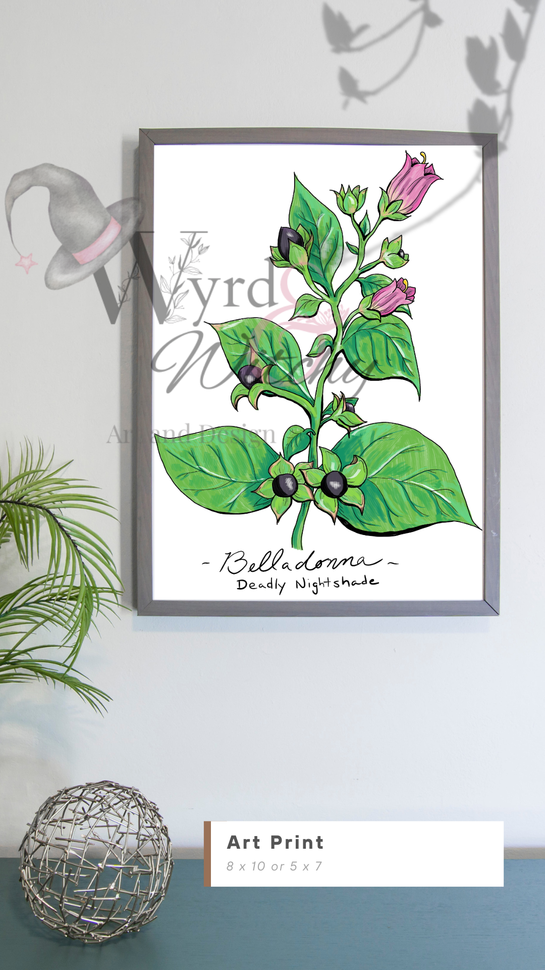 Belladonna Deadly Nightshade Art Print